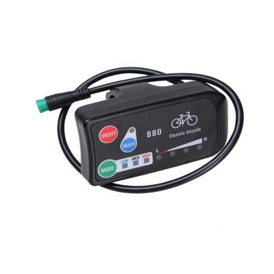 China high quality ebike 48V LED display with waterproof connector 6x4x2.5CM for sale