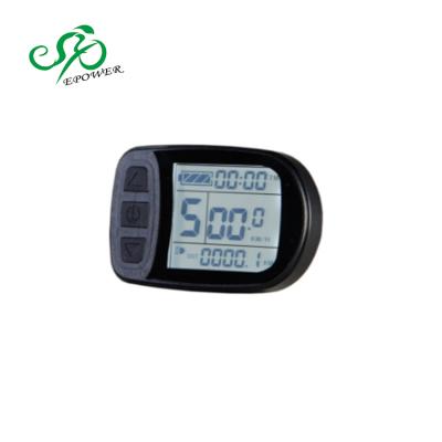 China Popular epower 24V/36V/48V e-bike LCD display with waterproof connector 7.7x5.1x1.6CM for sale