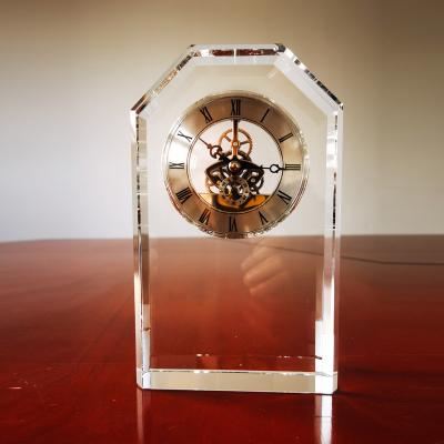 China Crystal Glass Crystal Clock Treatment Trophy for sale