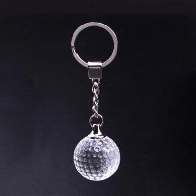 China Crystal Glass Creative Design Birthday Gift Lead Chain Round Crystal for sale