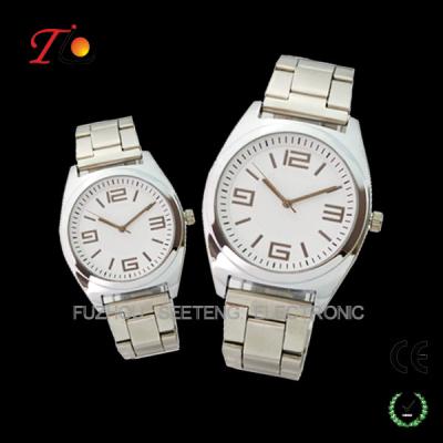 China Resonable price stainless steel strap color available of pair watches for lovers with a gift box for sale