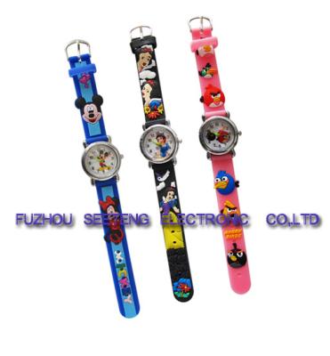 China 2017 Wholesale Multicolor Kids Watch Hot Silicone  3D Cartoon Boys & Girls Quartz Children's Watches for sale