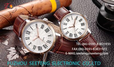 China WHOLESALE PU STRAP AND ALLOY CASE QUARTZ  WATCHES  CLASSICAL COUPLE  WATCH for sale