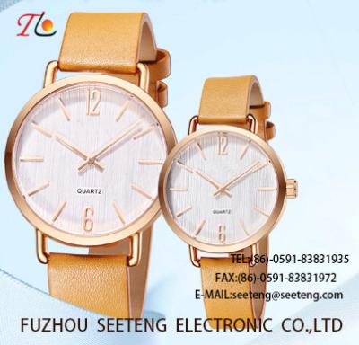 China WHOLESALE PU STRAP ALLOY CASE QUARTZ WATCHES COUPLE WATCH for sale