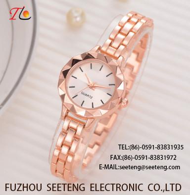 China LADY ALLOY WATCH  QUARTZ WATCH ROUND DIAL ALLOY CASE   AND ALLOY CHAIN STRAP FASHION WATCH  CONCISE  STYLE ELEGANT STYLE for sale