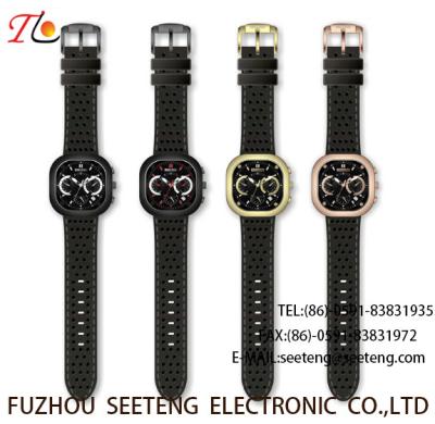 China Silicone strap  with alloy case round dial and  customized watch silicone watch cool style for sale