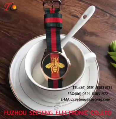 China Wholesale  Delicate weave Strap Ladies Wrist Watch Fashion Watch  AlloyCase Mixed color strap for sale