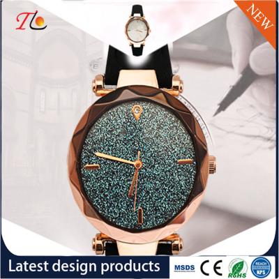 China Wholesale Women's Watches PU Watch Band Alloy Case PU Watches Color Dial with Diamond Fashion Watch for sale