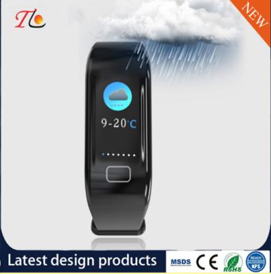 China Smart Watch Silicone Watch Weather Forecast Sleep IP67 Level Waterproof SMS Photos, Calories, Step Counting for sale