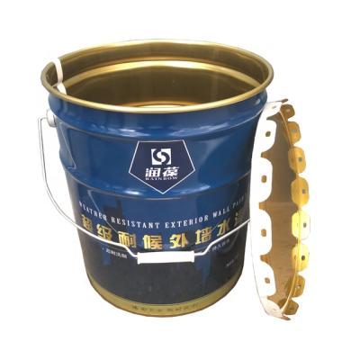 China Vintage Metal Galvanized Chemical Tin Cylinder Bucket Drum for sale