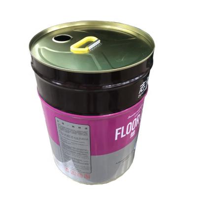 China Durable 5 Gallon Metal Paint Buckets Paint Container with Plastic Caps and Handle for sale