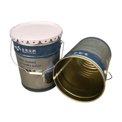 China Durable Tin Metal Bucket for Paint Industry Pail Barrel Bucket for sale