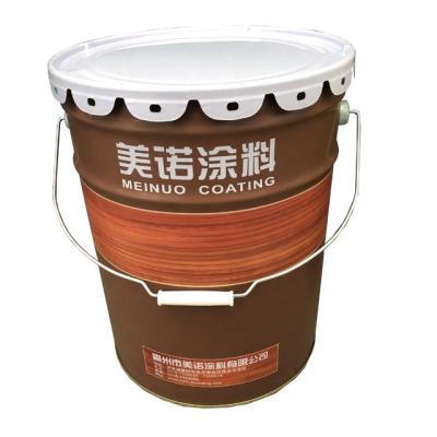 China Durable Sealing 25L Metal Pail / Bucket / Drum With Flower Edge / Lock Ring Lid for sale