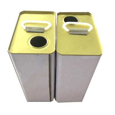 China 5 Liter Durable Square Metal Bucket Metal Tin Can For Chemical Use for sale