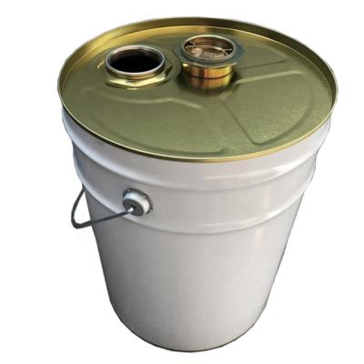 China Durable 20L Tinplate Chemical Paint Tin Bucket , Metal Containers for sale