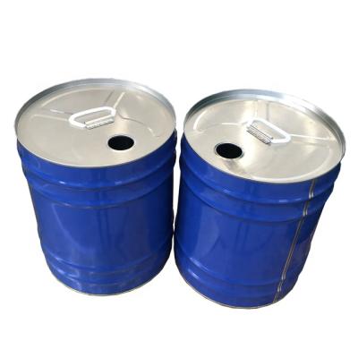 China Durable 18L Round Lubricant Tin Can With Metal Handle And Plastic Screw Top Cap for sale