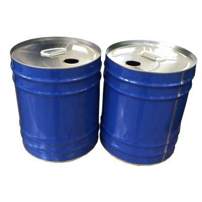 China Wholesale Durable Paint Tin Pail Metal Steel Bucket With White Lid for sale