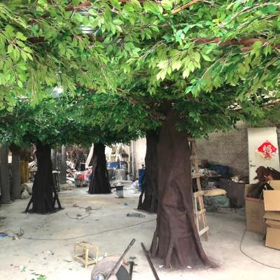 China Outdoor Decoration Indoor Artificial Banyan Tree 4m For Pillar Decoration for sale