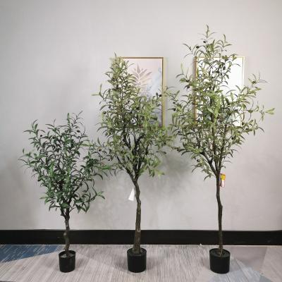 China Indoor Artificial Plant Ornament Good Quality Decoration Fake Olive Tree for sale