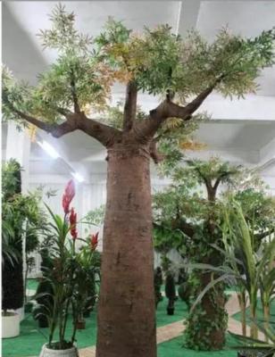 China Large Eco-friendly Large Outdoor Tree Certificate With Large Artificial Baobab Fiberglass Decorative Tree Artificial Forest Tree for sale