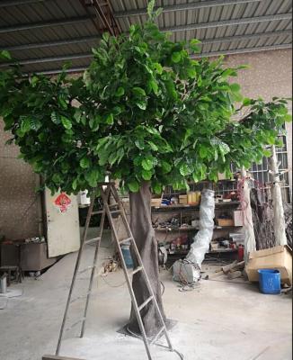 China Tourist attractions oak tree for outdoor large artificial oak tree with oak leaves for sale