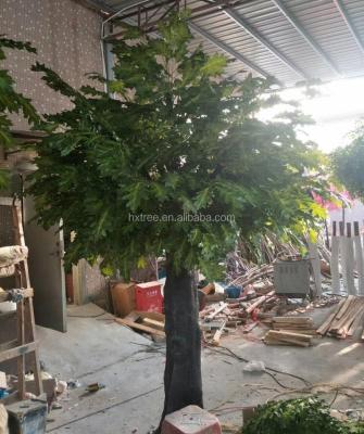 China Outdoor Tourist Attractions Artificial Oak 3m Tall With Realistic Leaves for sale