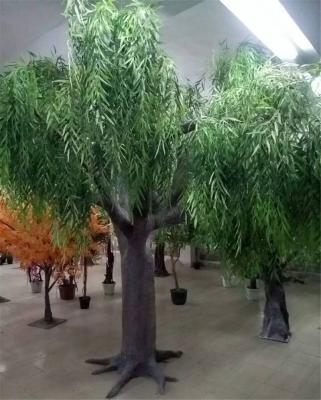 China Home Decoration Indoor Artificial Tree 4m Fake Willow With 3.5m Canopy Width for sale