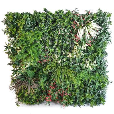 China Artistic Fire and UV Resistant Indoor Outdoor Vertical Plant Panel Artificial Green Foliage Garden Wall for sale