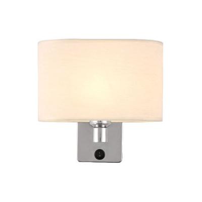 China Modern Simple Chinese Led Bedside Wall Lamp Fabric Wall Lamp Bedroom Living Room Aisle Corridor Hotel Wall Lamp S-WL010 for sale