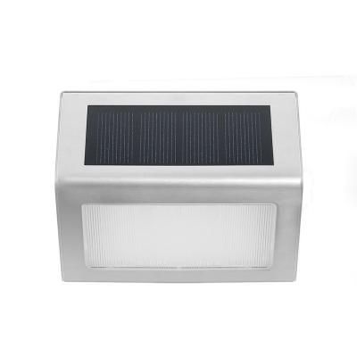 China Solar Powered Outdoor Stainless Steel Fence Step Light Fits Stairs Track S-SP002 for sale