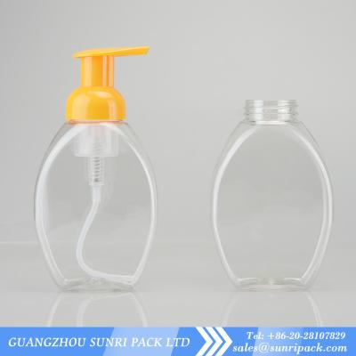 China 300ml Foaming Face Wash bottle, foam pump bottle, clear plastic bottle 300ml for sale