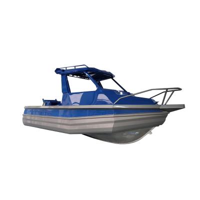 China Fishing Allsea 6.25m High Speed ​​Boat 20.5ft Weld All Aluminum Fishing Boats With Waterproof Pontoons for sale