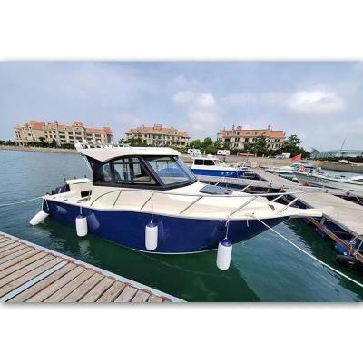 China Recreational Sports Fishing Pleasure Fishing Boat 7.5m Aluminum Alloy Speed ​​Cabin Boat For Sale Perth for sale