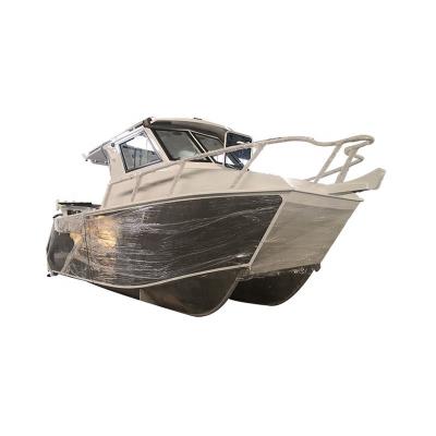 China Sea - river - lake stable aluminum welded catamaran - ocean 26ft fishing rowing boats for sale for sale