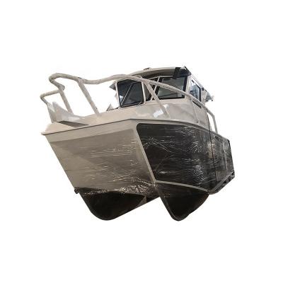 China Sea - river - lake factory new design luxury aluminum catamaran 7.9m - ocean fishing power boat for sale for sale