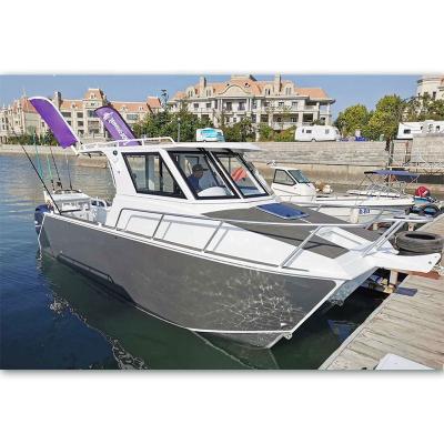 China Recreational Sports 7.5m Aluminum Water Taxi Boat Catamaran Fishing Boat For Sale Philippines for sale