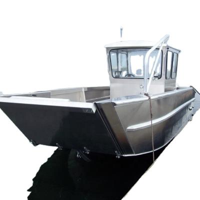 China Sea - River - Lake Cargo Landing Barge Aluminum Boat - Ocean 30ft/9m/Work Barge With Cabin For Sale for sale