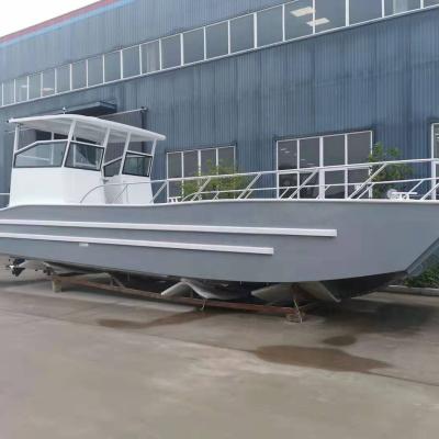 China Truck Transport CE Certified Aluminum Landing Barge 10m Boat Freighter For 25 Passengers And 5 Tons Loading for sale