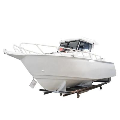 China Recreational Sports Fishing 9.6m Center Cabin Walking Around Aluminum Fishing Boat For Sale Australia for sale