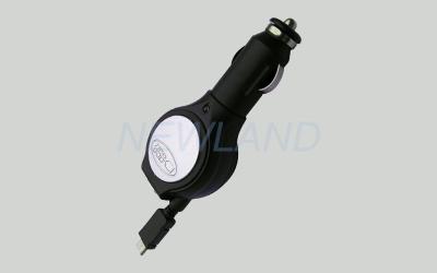 China Retractable Micro USB Charger , Automatic Samsung Micro USB Car Charger for sale