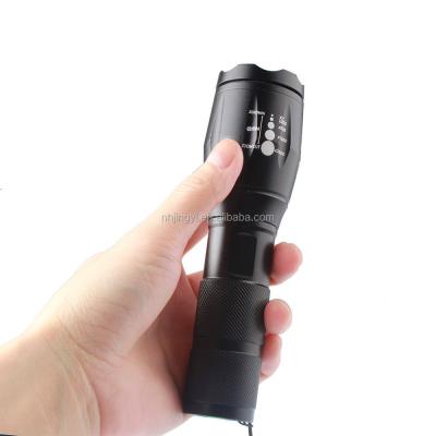 China High Power 10W T6 Camping Zoom 1100 Lumen Waterproof Aluminum Dimmable Led Flashlight Torch for sale