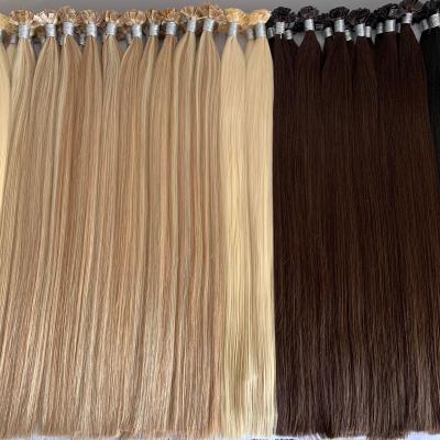 China Silky Straight Wave Customize Straight Remy Hair Extension Keratin Human Hair Extensions Raw Real Color Hair for sale