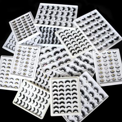 China Thick Beauty Wholesale Custom Private Label Bundle Long Thick Natural Cruelty Free 3D Mink Eyelashes for sale