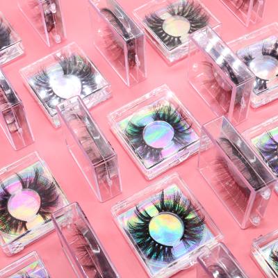 China Deep 25mm 3d mink lashes strips lashes fluffy private label with box 25mm mink lashes3d custom wholesale seller for sale