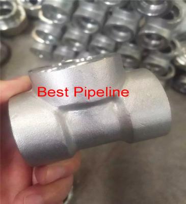 China ASME B16.9 Stainless Steel Socket Weld Fittings Enchufe Y Soldadura S.W. Codo 90º  Cruz Te Codo 45º for sale