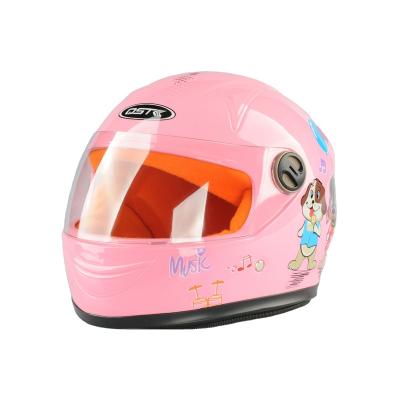 China ABS Professional Protection Full Face Kids Motorcycle Smooth Outdoor Pink Helmets for sale