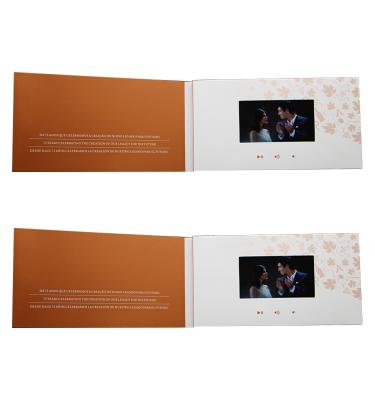 China China LCD Screen Recordable Video Book Greeting Card Blank Recordable Card Video Brochure for sale