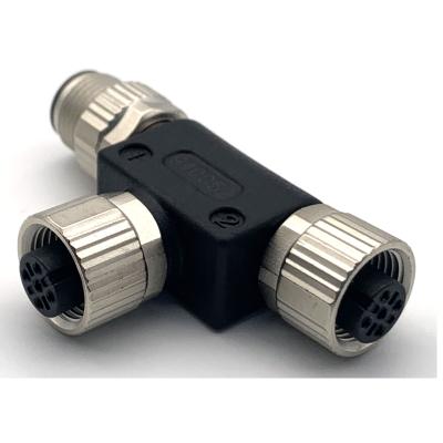 China Automotive SVLEC M12 Cruise Ship Series Equipment Connector 5 Pin Aviation T-shaped Connector for sale