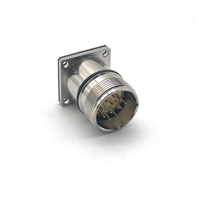 China Power SVLEC M23 Male Connector 12pin Clamp Installation 10A Clockwise for sale