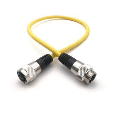 China Circular Mini Power SVLEC 7/8 Load Cable 5pin Straight Connector Male To Female Cable for sale